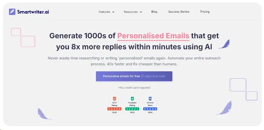 Smartwriter AI email writing